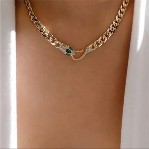 18k Plated Snake Chain Necklace